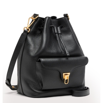 Τσάντα COCCINELLE Beat Generation Medium E1TFK230201 Μαύρο