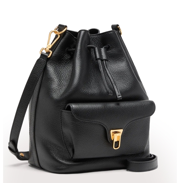 Τσάντα COCCINELLE Beat Generation Medium E1TFK230201 Μαύρο