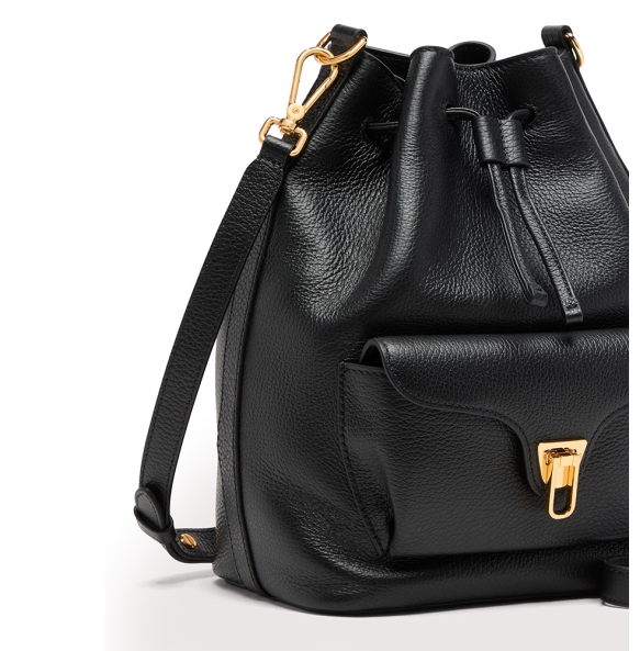 Τσάντα COCCINELLE Beat Generation Medium E1TFK230201 Μαύρο