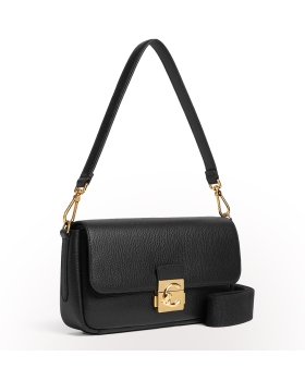 Τσάντα COCCINELLE C-Me Lock Large E1U4K120201 Μαύρο