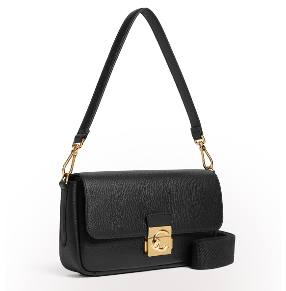 Τσάντα COCCINELLE C-Me Lock Large E1U4K120201 Μαύρο