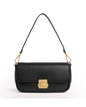 Τσάντα COCCINELLE C-Me Lock Large E1U4K120201 Μαύρο