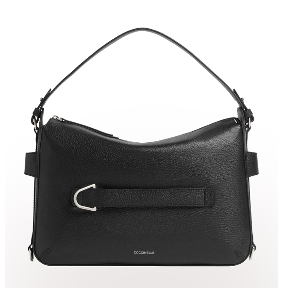 Τσάντα COCCINELLE Gretel Ribbon Medium E1U6C130501 Μαύρο