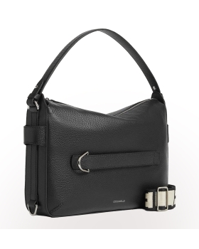 Τσάντα COCCINELLE Gretel Ribbon Medium E1U6C130501 Μαύρο