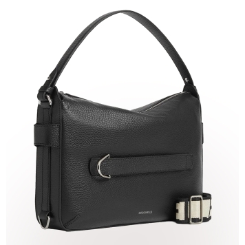 Τσάντα COCCINELLE Gretel Ribbon Medium E1U6C130501 Μαύρο