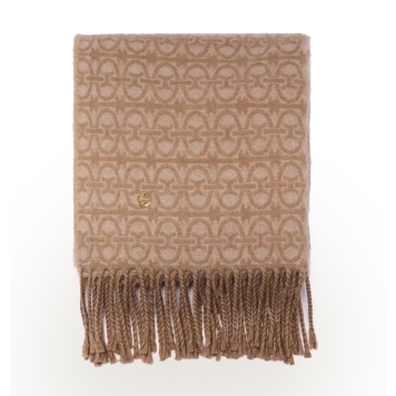 Κασκόλ COCCINELLE Monogram Logo E7RCZ310201 Μπεζ