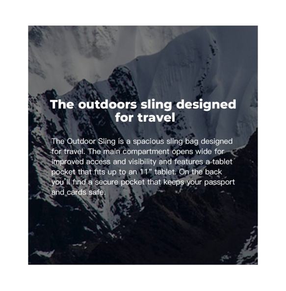 Σακίδιο χιαστί Sling Bag BANGE FW228 Μαύρο Σακίδιο χιαστί Sling Bag BANGE FW228 Μαύρο