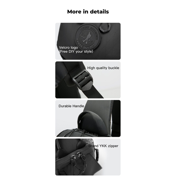 Σακίδιο χιαστί Sling Bag BANGE FW228 Μαύρο Σακίδιο χιαστί Sling Bag BANGE FW228 Μαύρο