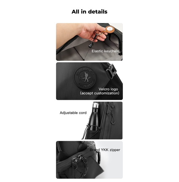 Σακίδιο χιαστί Sling Bag BANGE FW232 Μαύρο Σακίδιο χιαστί Sling Bag BANGE FW232 Μαύρο