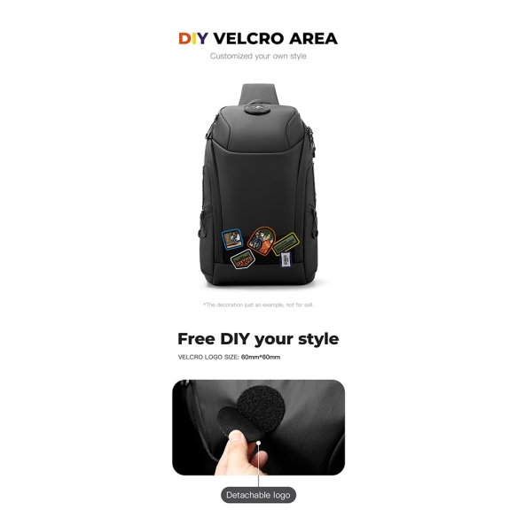 Σακίδιο χιαστί Sling Bag BANGE FW227 Μαύρο Σακίδιο χιαστί Sling Bag BANGE FW227 Μαύρο