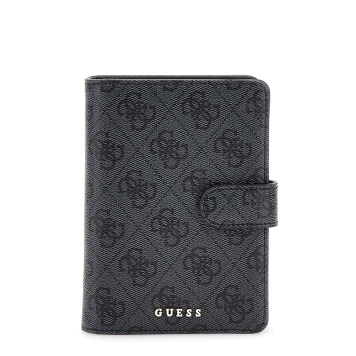 Κουτί δώρου GUESS με Θήκη διαβατηρίου και μπρελόκ Gift Box GFBOXWP5402 Ανθρακί