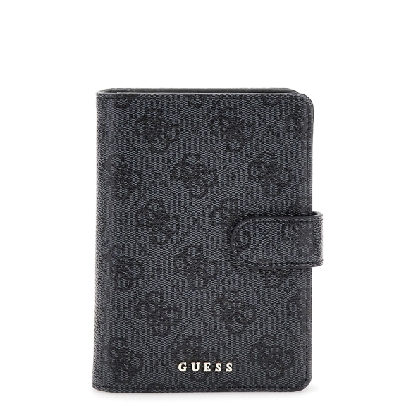 Κουτί δώρου GUESS με Θήκη διαβατηρίου και μπρελόκ Gift Box GFBOXWP5402 Ανθρακί