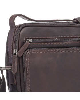 Τσαντάκι χιαστί RCM Leather H14 Καφέ