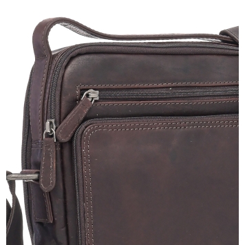 Τσαντάκι χιαστί RCM Leather H14 Καφέ