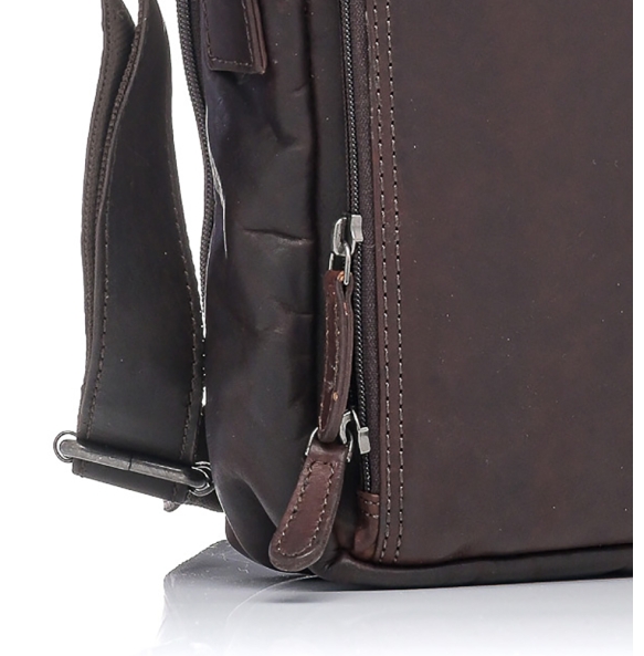 Τσαντάκι χιαστί RCM Leather H14 Καφέ