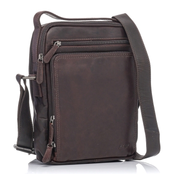 Τσαντάκι χιαστί RCM Leather H14 Καφέ