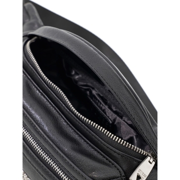 Τσαντάκι Μέσης GUESS Berlin Bumbag HMBEPOP6456 Μαύρο