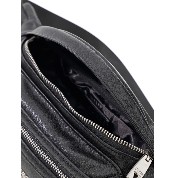 Τσαντάκι Μέσης GUESS Berlin Bumbag HMBEPOP6456 Μαύρο