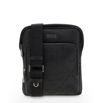 Τσάντα GUESS Boston Crossbody Flat HMBOMGP5423 Μαύρο