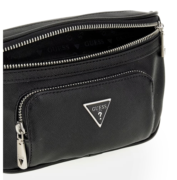 Τσαντάκι Μέσης GUESS Milano Compact Bumbag HMECSAP3332 Μαύρο