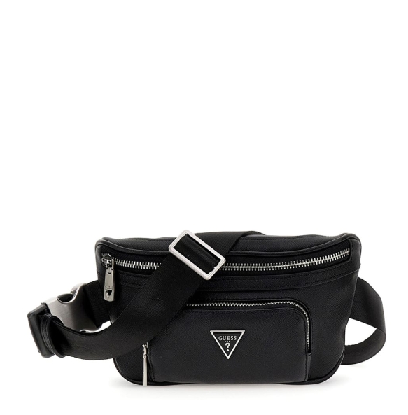 Τσαντάκι Μέσης GUESS Milano Compact Bumbag HMECSAP3332 Μαύρο