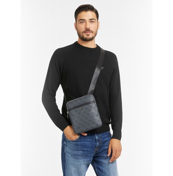 Τσάντα GUESS Vezzola HMEVZLP2223 Γκρι/Μαύρο