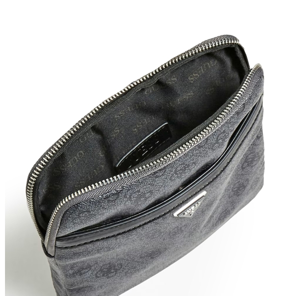 Τσάντα GUESS Vezzola HMEVZLP2223 Γκρι/Μαύρο