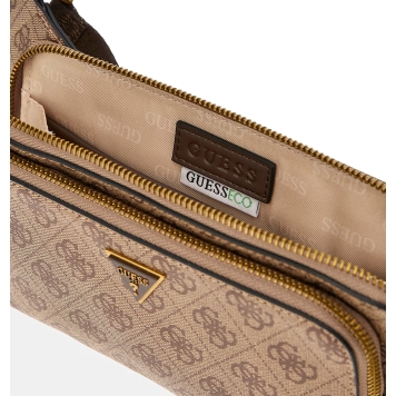 Τσαντάκι Μέσης GUESS Milano Flat Bumbag HMMILOP5214 Μπεζ