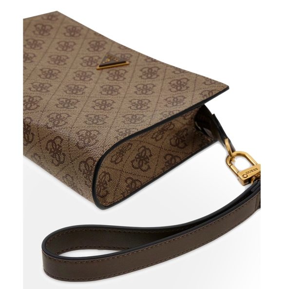 Τσαντάκι Χειρός GUESS Milano Clutch HMMILOP6157 Μπεζ