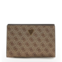 Τσαντάκι Χειρός GUESS Milano Clutch HMMILOP6157 Μπεζ