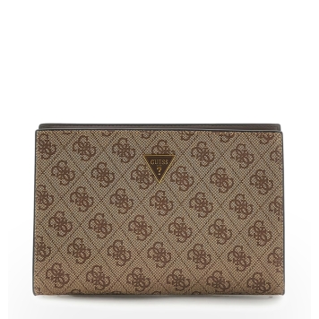 Τσαντάκι Χειρός GUESS Milano Clutch HMMILOP6157 Μπεζ