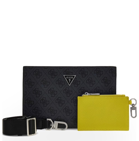 Τσαντάκι Χειρός GUESS Milano Clutch HMMILOP6157 Ανθρακί Τσαντάκι Χειρός GUESS Milano Clutch HMMILOP6157 Ανθρακί