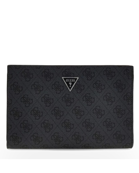 Τσαντάκι Χειρός GUESS Milano Clutch HMMILOP6157 Ανθρακί