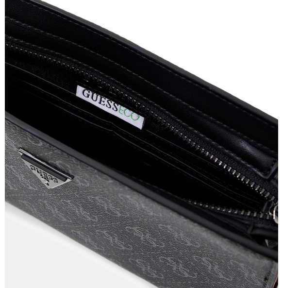 Τσαντάκι Χειρός GUESS Milano Clutch HMMILOP6157 Μαύρο
