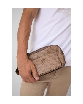 Τσαντάκι Μέσης GUESS Milano Large Bumbag HMMILOP6398 Μπεζ