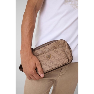 Τσαντάκι Μέσης GUESS Milano Large Bumbag HMMILOP6398 Μπεζ