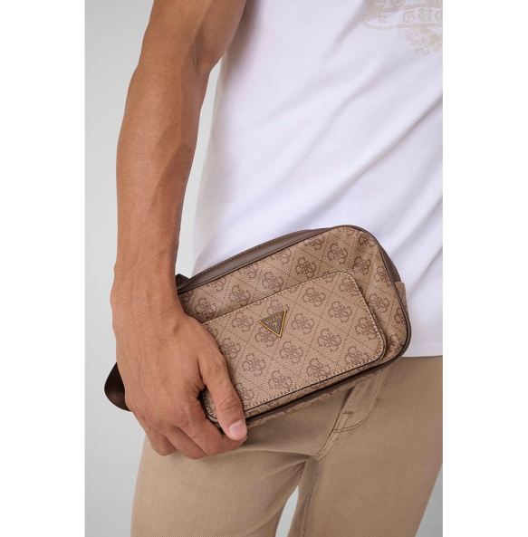 Τσαντάκι Μέσης GUESS Milano Large Bumbag HMMILOP6398 Μπεζ Τσαντάκι Μέσης GUESS Milano Large Bumbag HMMILOP6398 Μπεζ