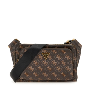 Τσαντάκι Μέσης GUESS Milano Flat Bumbag HMMILOP5214 Καφέ