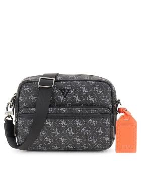 Τσάντα GUESS Milano Crossbody Double ZIp HMMILOP5422 Μαύρο