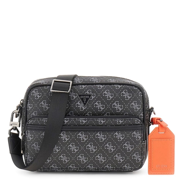 Τσάντα GUESS Milano Crossbody Double ZIp HMMILOP5422 Μαύρο