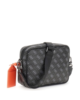 Τσάντα GUESS Milano Crossbody Double ZIp HMMILOP5422 Μαύρο