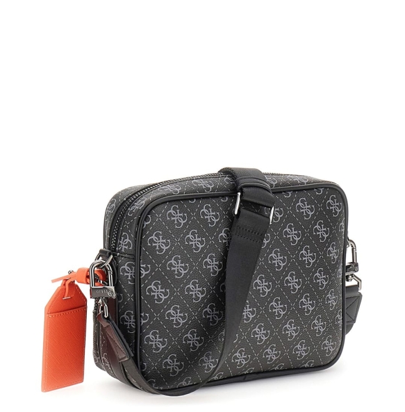 Τσάντα GUESS Milano Crossbody Double ZIp HMMILOP5422 Μαύρο