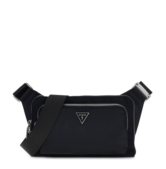 Τσαντάκι Μέσης GUESS Milano Bumbag S HMMINYP5214 Μαύρο