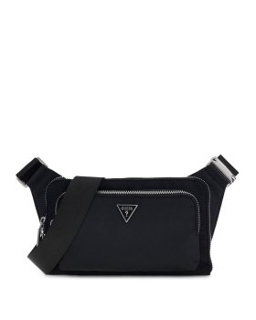 Τσαντάκι Μέσης GUESS Milano Bumbag S HMMINYP5214 Μαύρο
