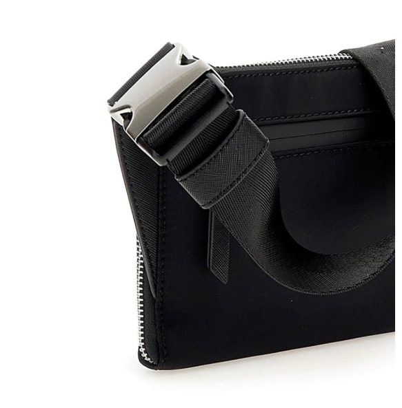 Τσαντάκι Μέσης GUESS Milano Bumbag S HMMINYP5214 Μαύρο