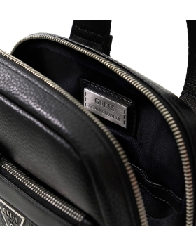 Τσάντα χιαστί GUESS Monaco HMMOGRP6159 Μαύρο