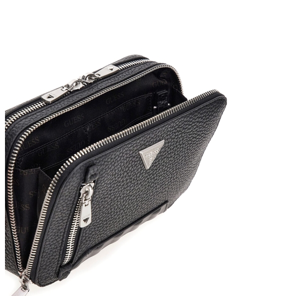 Τσάντα GUESS Torino Camera Bag Double Zip HMTOLGP5429 Μαύρο Τσάντα GUESS Torino Camera Bag Double Zip HMTOLGP5429 Μαύρο