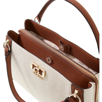 Τσάντα GUESS Karnilla Girlfriend Sathel HWAG9719070 Μπεζ