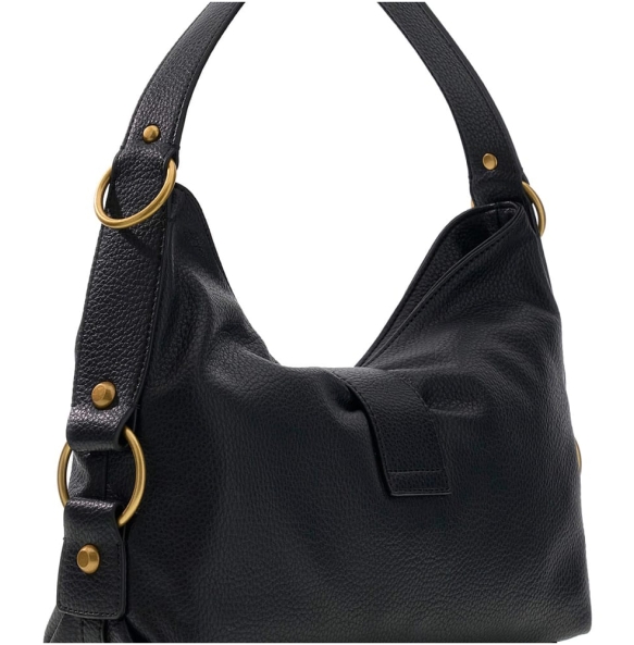 Τσάντα GUESS Camden Shoulder HWBB9308180 Μαύρο Τσάντα GUESS Camden Shoulder HWBB9308180 Μαύρο