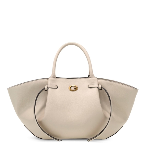 Τσάντα GUESS Allegra Girlfriend Satchel HWBG2237060 Ιβουάρ